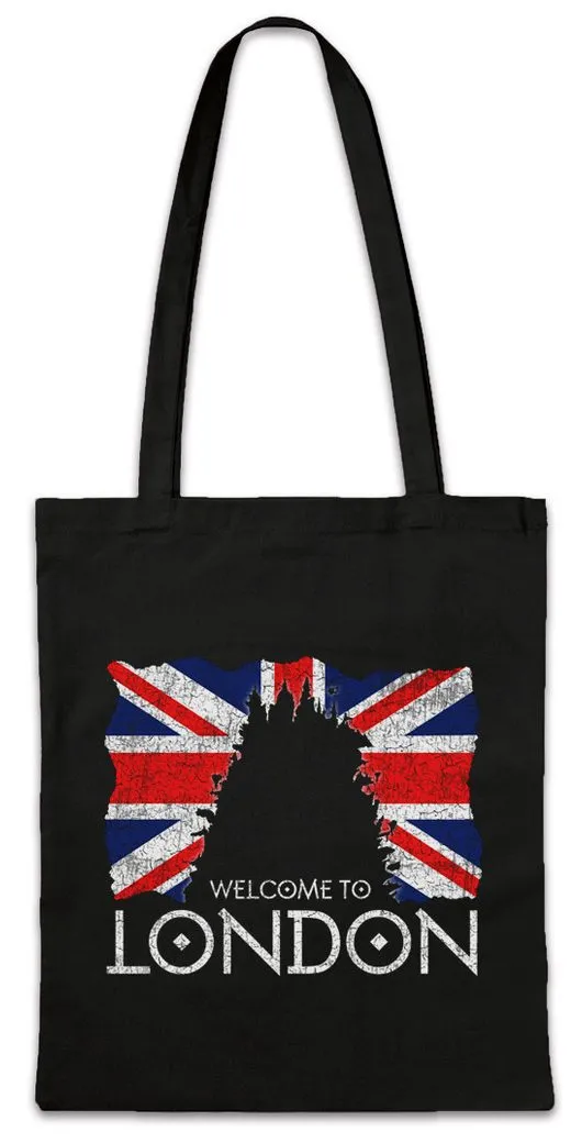 Urban Backwoods Beuteltasche Welcome To London Stofftasche City Stadt Mortal Predator Engines (1-tlg), Cities Steampunk Tom Natsworthy