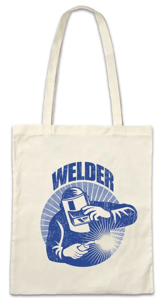 Urban Backwoods Beuteltasche Welder I Stofftasche Welding Schweißer Schweißer Schlosser Locksmith (1-tlg), Metallbau Schlosserei Schmied Metallarbeiter