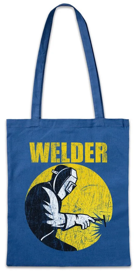 Urban Backwoods Beuteltasche Welder V Stofftasche Welding Schweißer Schweißer Schlosser Locksmith (1-tlg), Metallbau Schlosserei Schmied Metallarbeiter