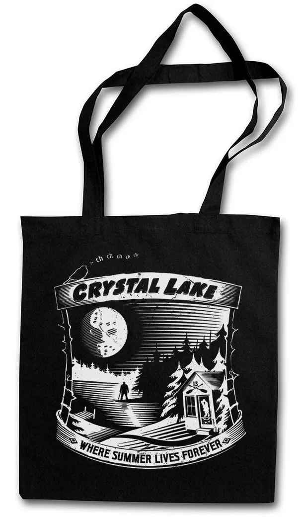 Urban Backwoods Beuteltasche Where Summer Lives Forever Stofftasche Freitag Friday Jason Camp 13 (1-tlg), Vorhees Horror 13th Crystal