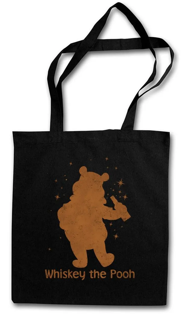 Urban Backwoods Beuteltasche Whiskey the Pooh Stofftasche Costume Karneval Kostüm Alkohol Carnival (1-tlg), Beer Drunk Party Hangover
