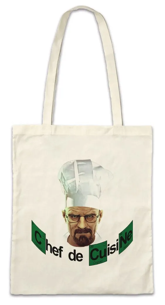 Urban Backwoods Beuteltasche White Chef De Cusine Stofftasche Walter Breaking White Ehrmantraut Bad (1-tlg), Crystal Pinkman Let's The