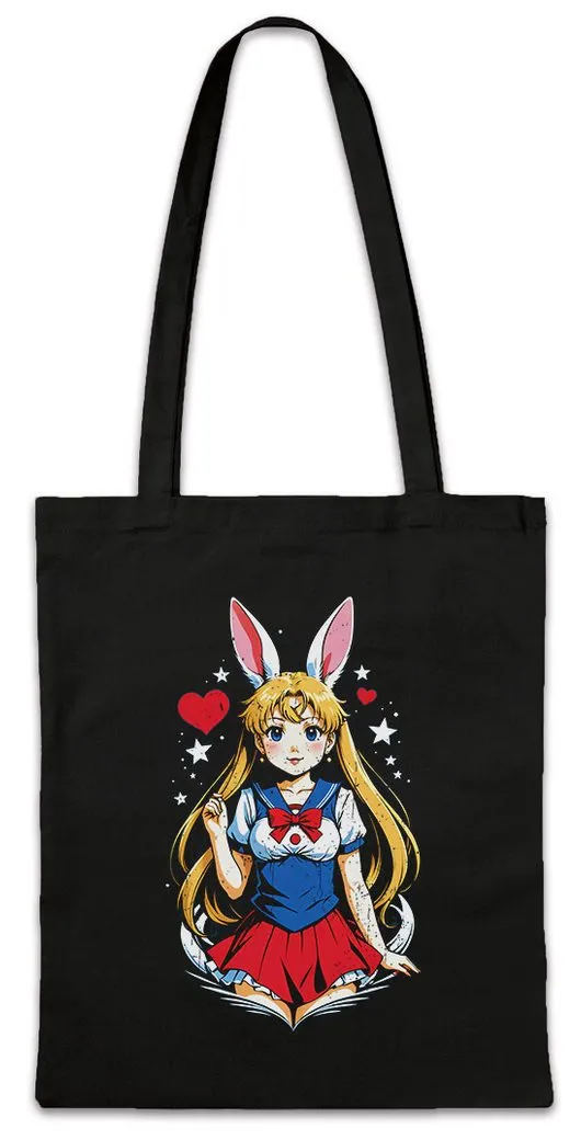 Urban Backwoods Beuteltasche Wild Anime Moon Rabbit Stofftasche Anime Sailor Girl Usagi Tsukino (1-tlg), Princess Serenity Wild Rabbit