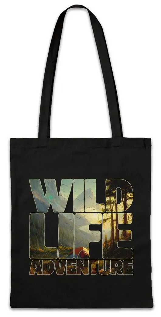 Urban Backwoods Beuteltasche Wild Life Adventure Countryside Stofftasche Outdoor Wandern Hiking (1-tlg), Trekking Camping Zelten Nature