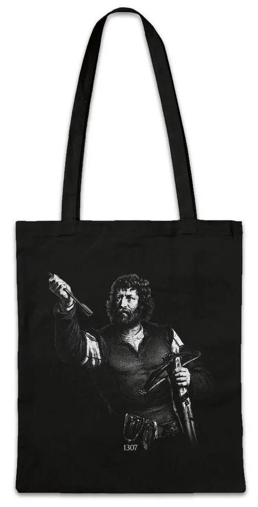 Urban Backwoods Beuteltasche Wilhelm Tell Stofftasche William Schweit Switzerland Swiss Schiller (1-tlg), Volksheld Folk Hero Patriotism
