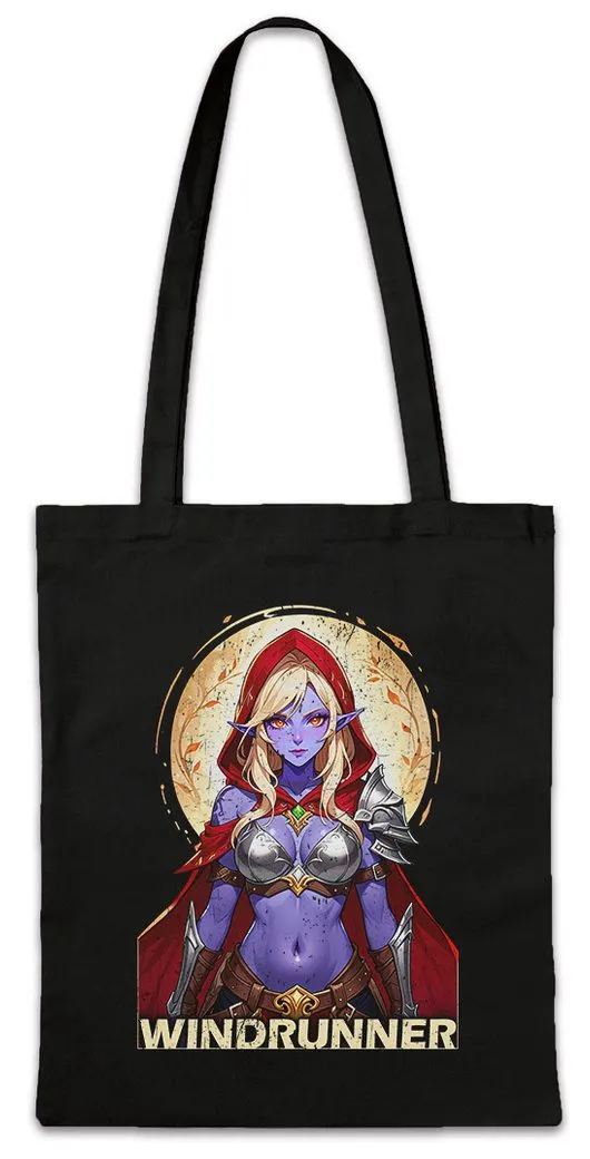 Urban Backwoods Beuteltasche Windrunner Stofftasche Warcraft Warrior Of Sylvana Elf World Fantasy (1-tlg), Video Game VG Gaming