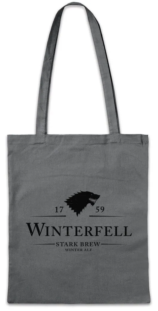 Urban Backwoods Beuteltasche Winterfell 1759 Stark Brew Stofftasche Winter Ale Beer Game Of Brewery (1-tlg), House Stark Thrones Targaryen