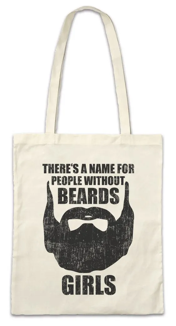 Urban Backwoods Beuteltasche Without Beards Stofftasche Hip Schnurrbart Moustache Bart Beard Barber (1-tlg), Shop Indie Vollbart Schnäuzer