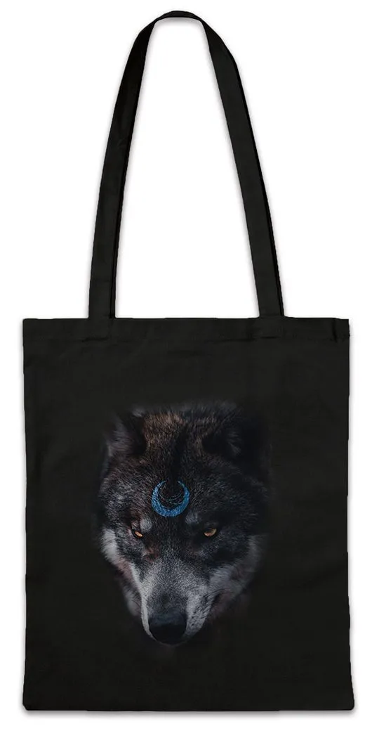 Urban Backwoods Beuteltasche Wolf Moon Stofftasche Wölfe Lupo Hirsch Lupus Wolves Reh Jagd Jäger (1-tlg), Bär Loup Rudel Wolfsrudel
