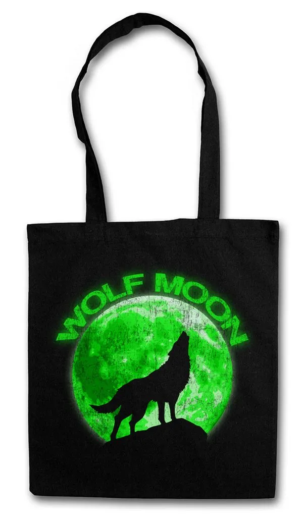 Urban Backwoods Beuteltasche Wolf Moon Stofftasche Wölfe Mond Type Werwolf The O Werewolf Horror (1-tlg), Das Howling Negative Tier
