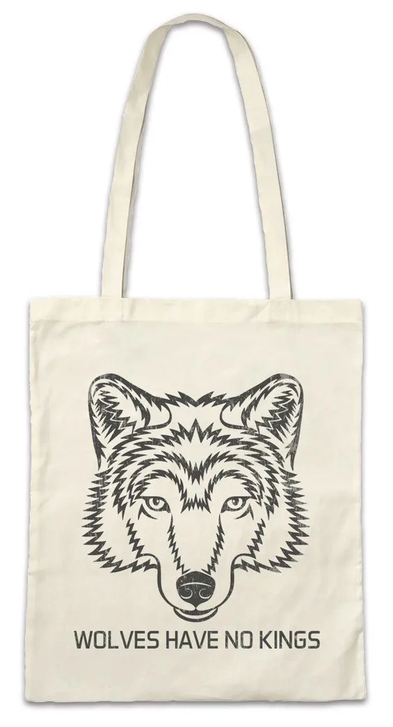 Urban Backwoods Beuteltasche Wolves Have No Kings I Stofftasche The Farseer Wolf Wulf Fun Trilogy (1-tlg), Fitz Der Weitseher Chivalry