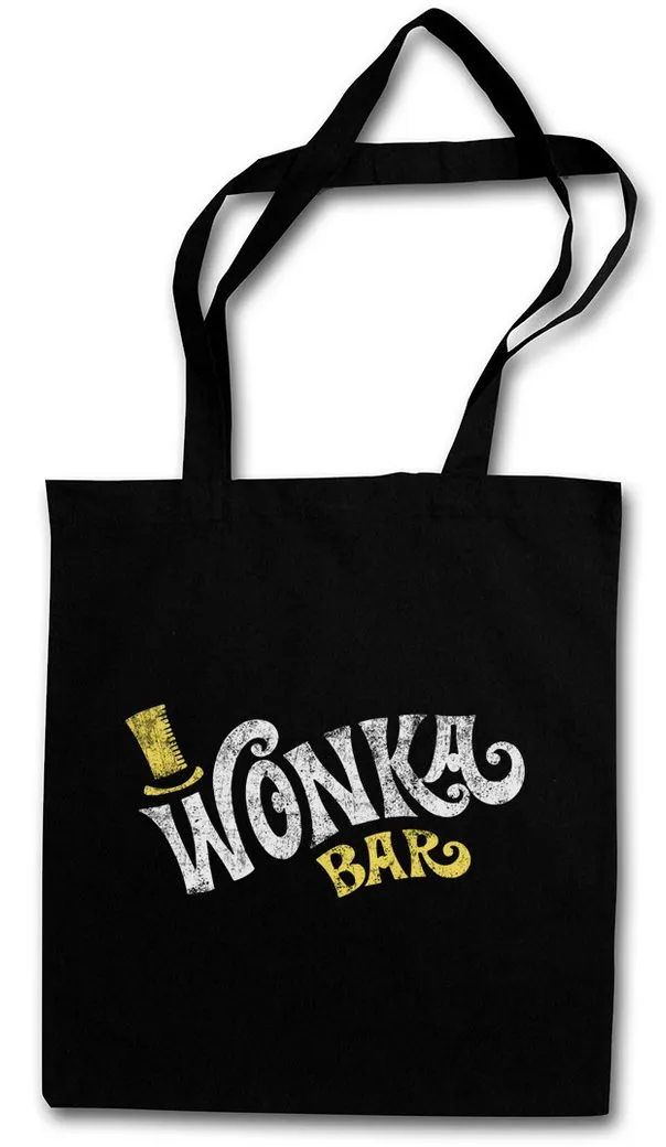 Urban Backwoods Beuteltasche Wonka Bar Stofftasche Willy Schokoladenfabrik Charlie Bucket Movie (1-tlg), Roald Dahl Chocolate Factory
