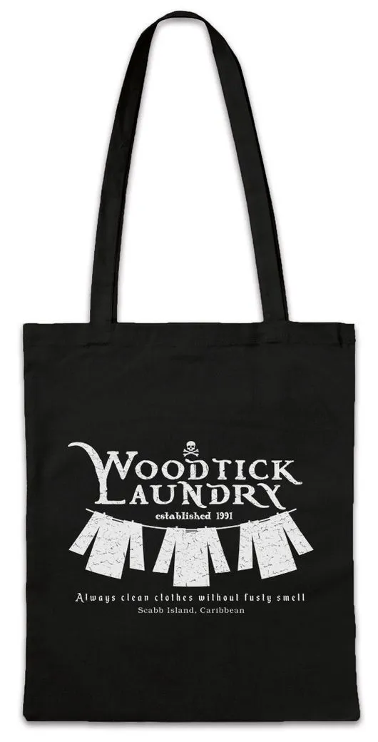 Urban Backwoods Beuteltasche Woodtick Laundry Stofftasche Monkey The Game Secret Caribbean Island (1-tlg), Of Insel East Logo