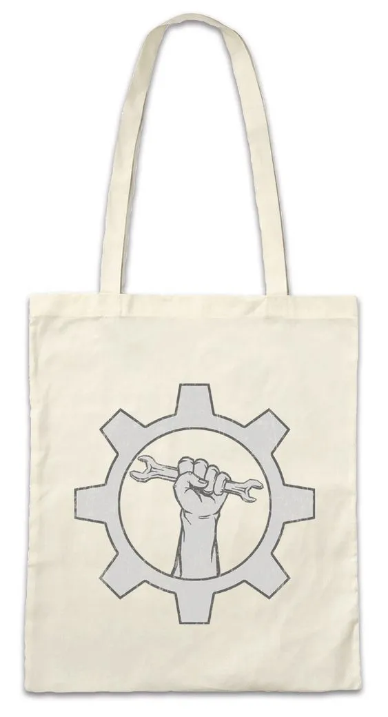 Urban Backwoods Beuteltasche Workers Fist Stofftasche Capitalism Kommunismus Sozialismus Gegen Anti (1-tlg), Kapitalismus Fun Soviet Union