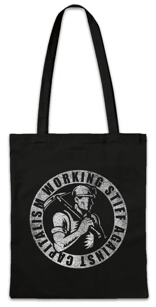 Urban Backwoods Beuteltasche Working Stiff Against Capitilism Stofftasche About Kommunismus (1-tlg), Sozialismus Gegen Anti Kapitalismus