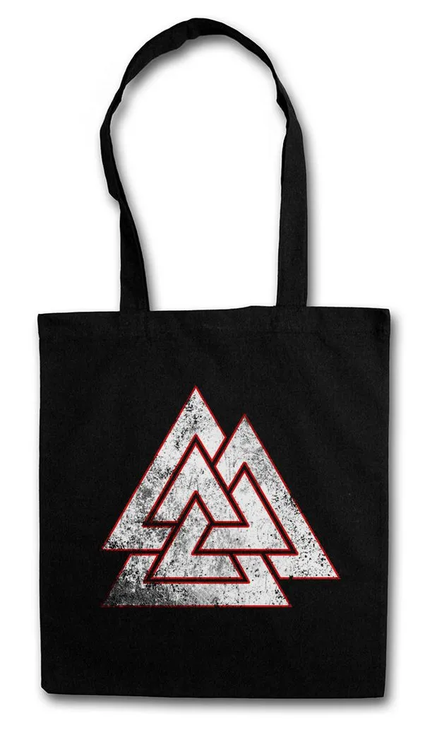 Urban Backwoods Beuteltasche Wotan Knoten Knot Symbol Stofftasche Wotansknoten Odin Thor Tyr Loki (1-tlg), Kelten Runen Odhin Vikings