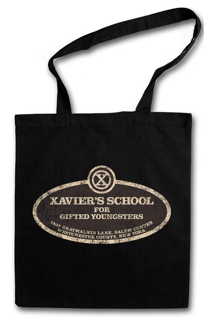 Urban Backwoods Beuteltasche Xavier's School For Gifted Youngsters Stofftasche Professor X Logo (1-tlg), Schule Men Mutants Wolverine