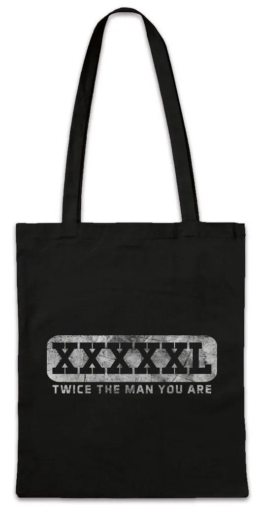 Urban Backwoods Beuteltasche XXXXXL Stofftasche Dick Dicker Stolz Übergewicht Chubby Pride Fat (1-tlg), Large Big Heavy Stout