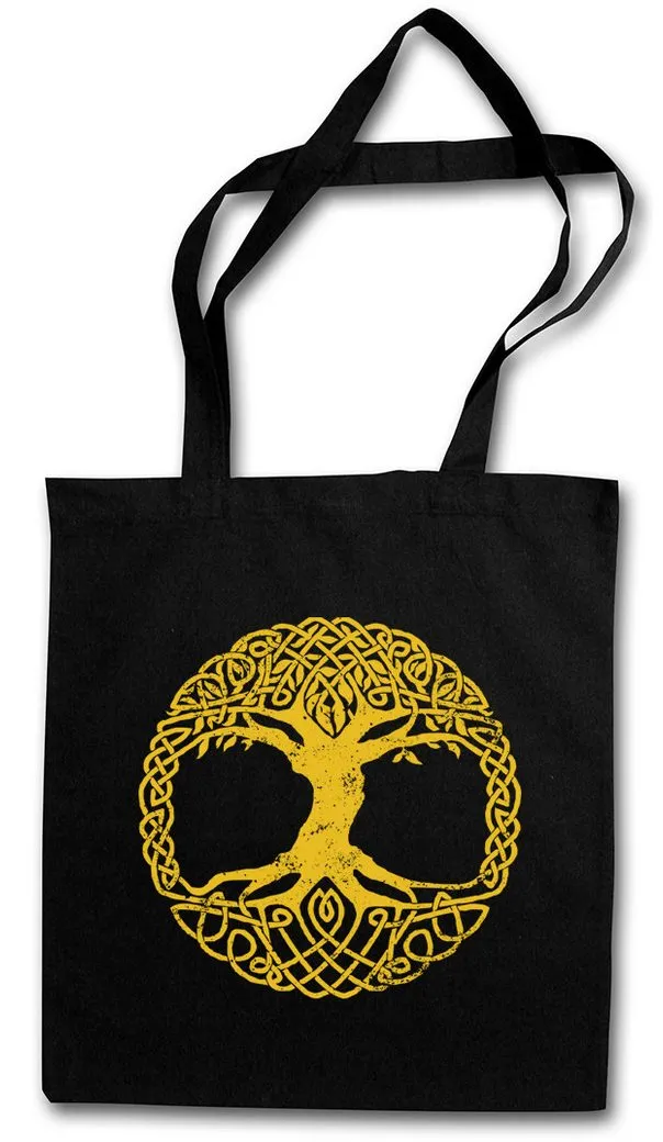 Urban Backwoods Beuteltasche Yggdrasil Tree Logo IV Stofftasche Arsen Tyr Irminsul Of Thor Life (1-tlg), Vikings Wikinger Loki Odin