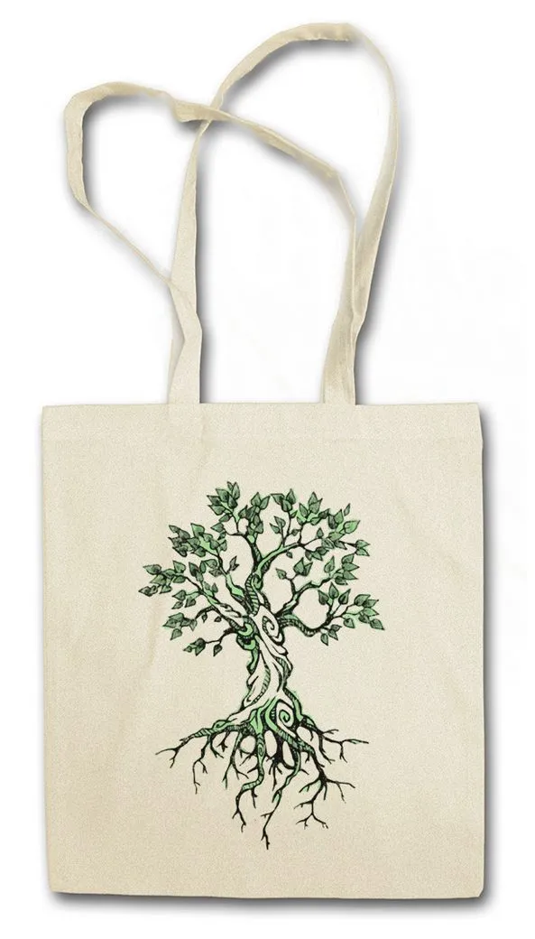 Urban Backwoods Beuteltasche Yggdrasil VIII Stofftasche Asen Celtic Irminsul Tree Loki Life Of Thor (1-tlg), Wikinger Odhin Life Weltenbaum