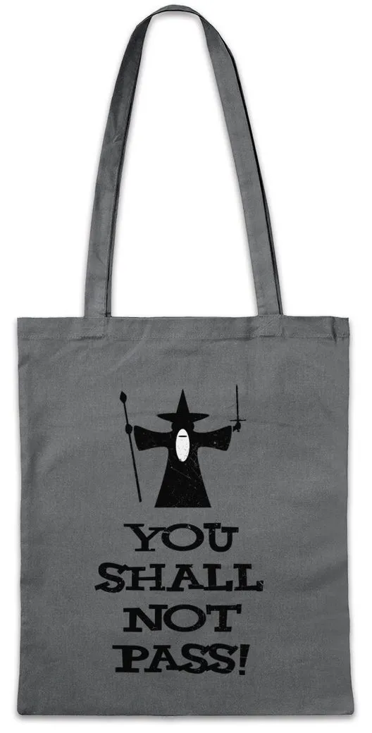 Urban Backwoods Beuteltasche You Shall Not Pass Stofftasche Lord Herr Movie Kult Frodo Der Of (1-tlg), Hobbit Ringe Gandalf Logo