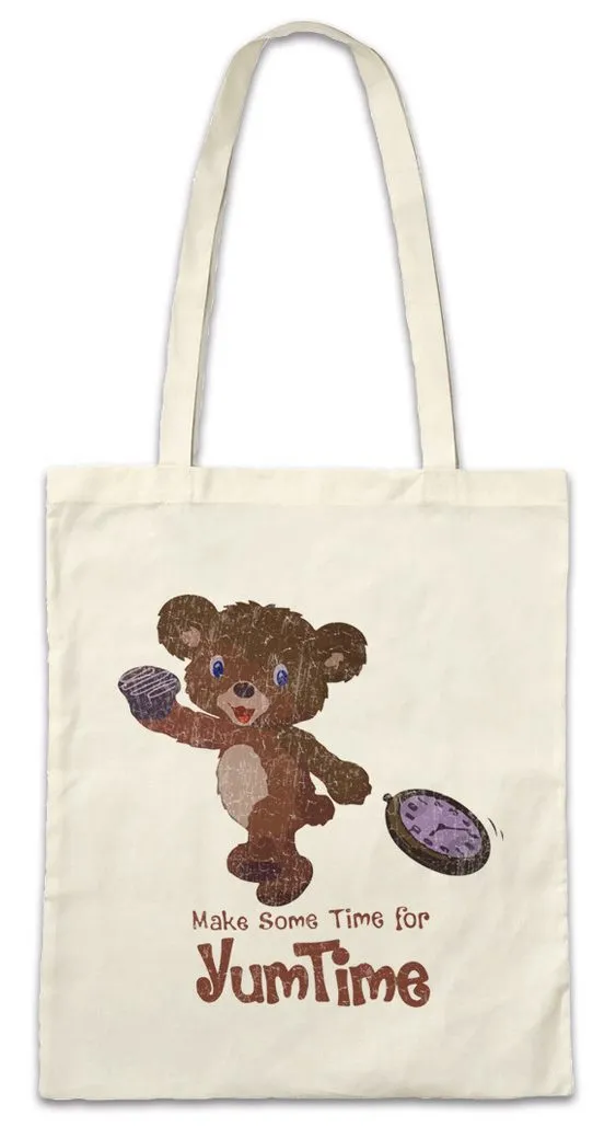 Urban Backwoods Beuteltasche Yum Time Stofftasche Bobby Logo Billions Symbol Sign Axelrod Roboter (1-tlg), Robot Robots Firma Firmenlogo