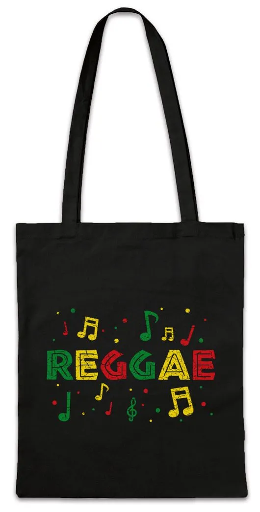 Urban Backwoods Beuteltasche Zion Reggae Notes Stofftasche Irie Ska Jamaica Jamaika Wailers Haile (1-tlg), Jah Selassie Music Jah
