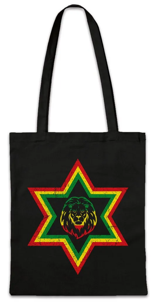 Urban Backwoods Beuteltasche Zion Star Lion Stofftasche Music Jah Babylon Musik Babylon Irie Ska (1-tlg), Jamaica Jamaika Haile Selassie