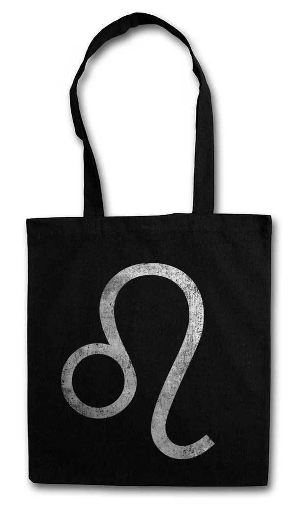 Urban Backwoods Beuteltasche Zodiac Sign Leo Stofftasche Löwe Lion Horoskop Tierkreis (1-tlg), Tierkreiszeichen Sternzeichen Ekliptik Star