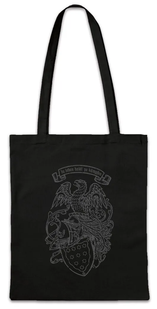 Urban Backwoods Beuteltasche Zu Leben Heißt Zu Kämpfen I Stofftasche Soldier Ritter Knight (1-tlg), Vivere Est Militare Mittelalter
