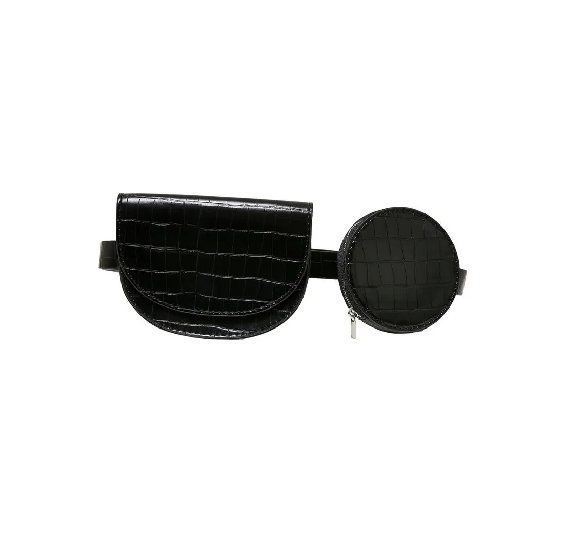 URBAN CLASSICS Mini Bag Urban Classics Unisex Croco Synthetic Leather Double Beltbag (1-tlg)