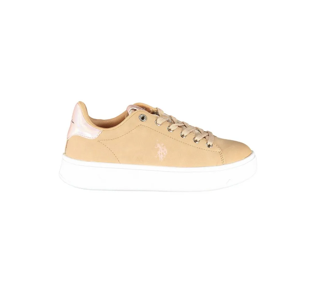 U.S. POLO Sneaker Bequemer Sportschuh für Damen in Beige mit