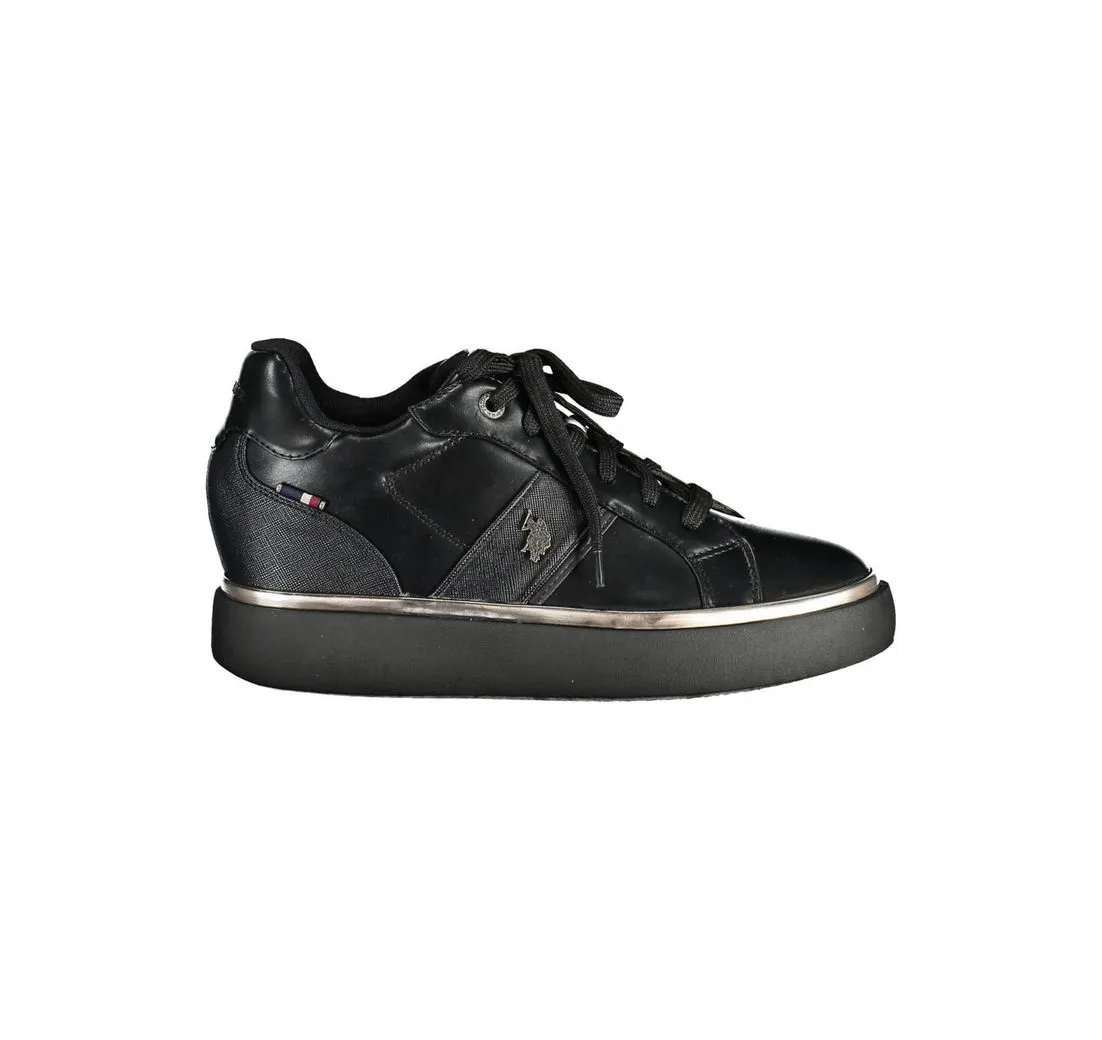 U.S. POLO Sneaker Bester Preis: Damensportschuh Schwarz mit
