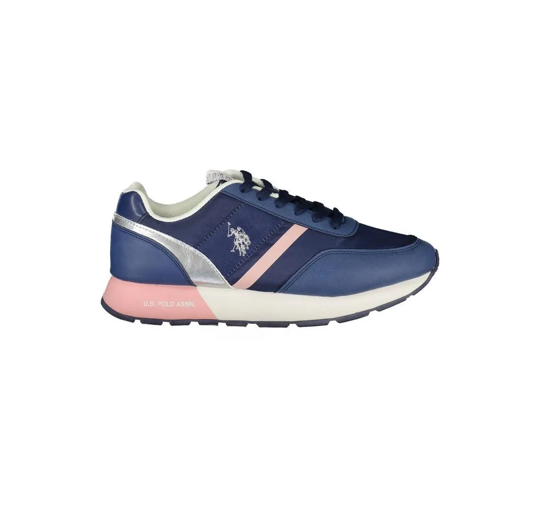 U.S. POLO Sneaker Blaue Damensportschuhe mit Kontrastdetails - Top