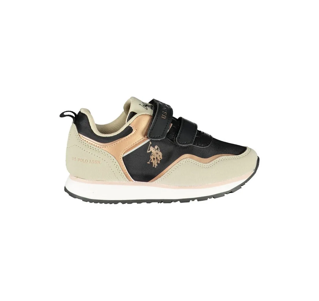 U.S. POLO Sneaker Günstiger Sportschuh für Kinder: Schwarz mit