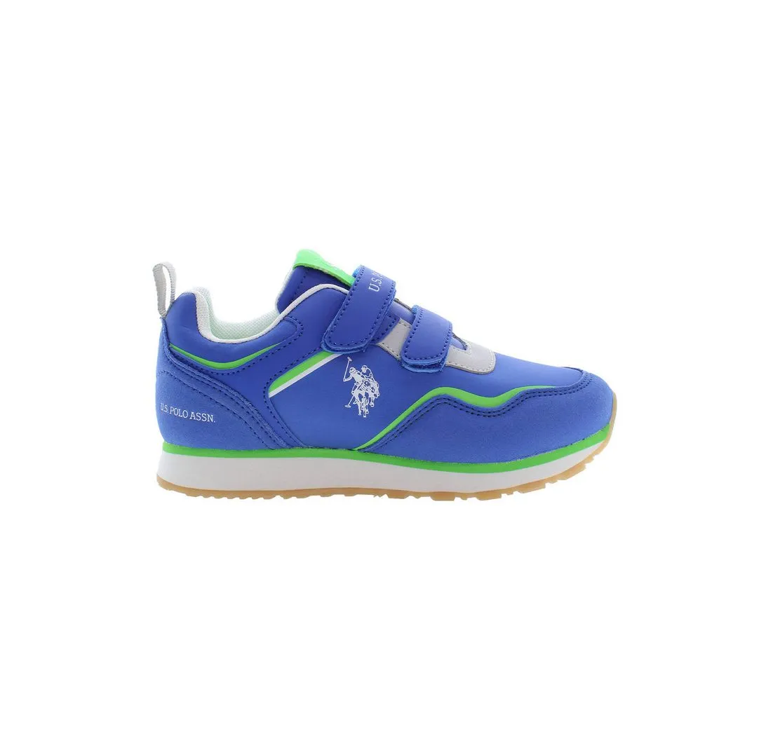 U.S. POLO Sneaker Sportschuh für Mädchen in Blau mit