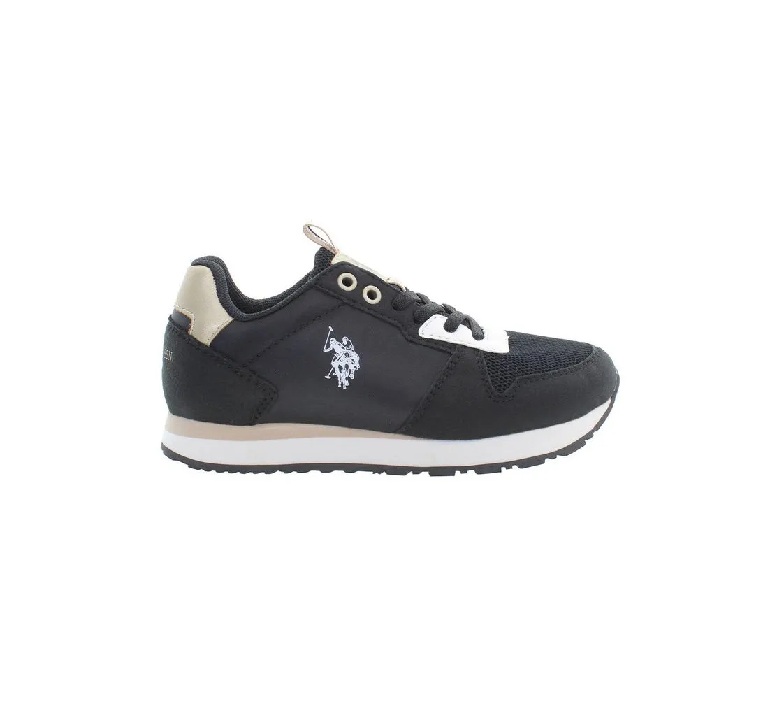 U.S. POLO Sneaker Top Sportschuhe für Kinder: Schwarz