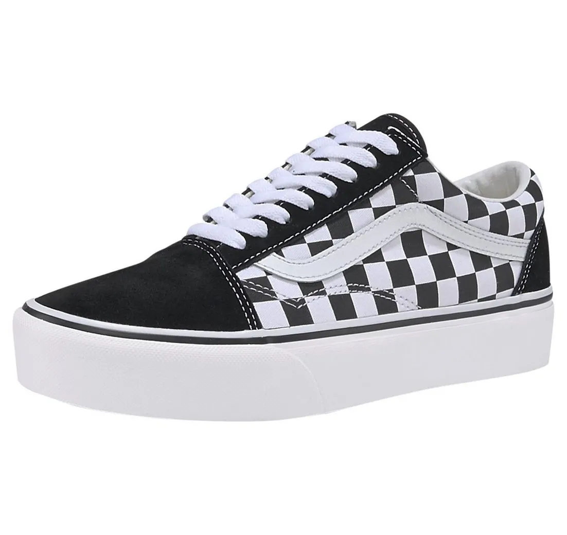 VANS Old Skool Platform Plateausneaker aus textilem Canvas-Material