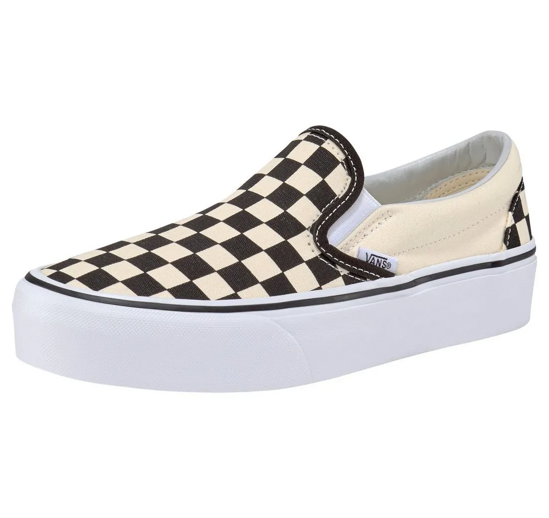 VANS UA Classic Slip-On Platform Plateausneaker aus textilem Canvas-Material
