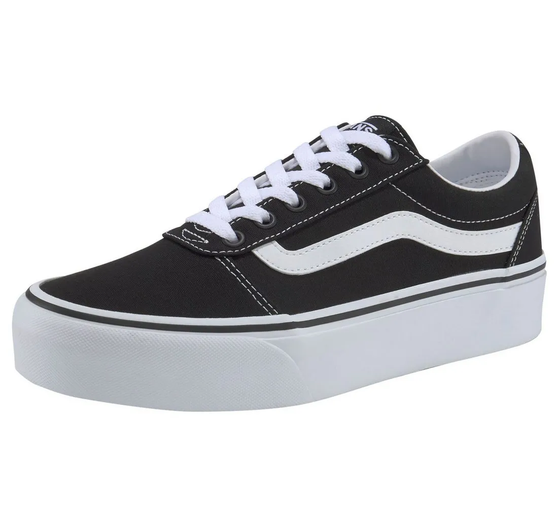 VANS Ward Platform Plateausneaker aus textilem Canvas-Material
