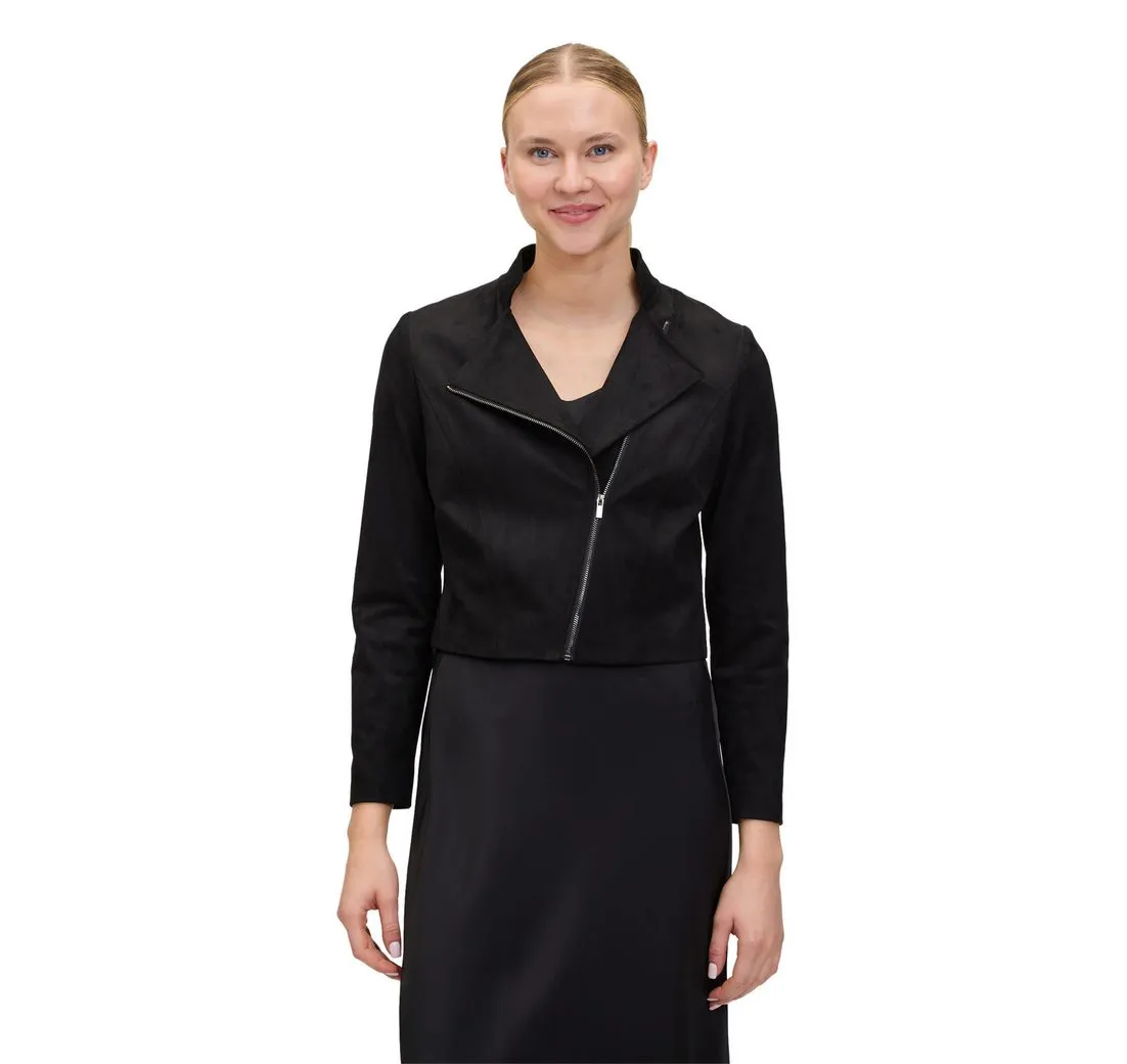 VERA MONT Jackenblazer Damen Bikerjacke mit Reißverschluss Reißverschluss