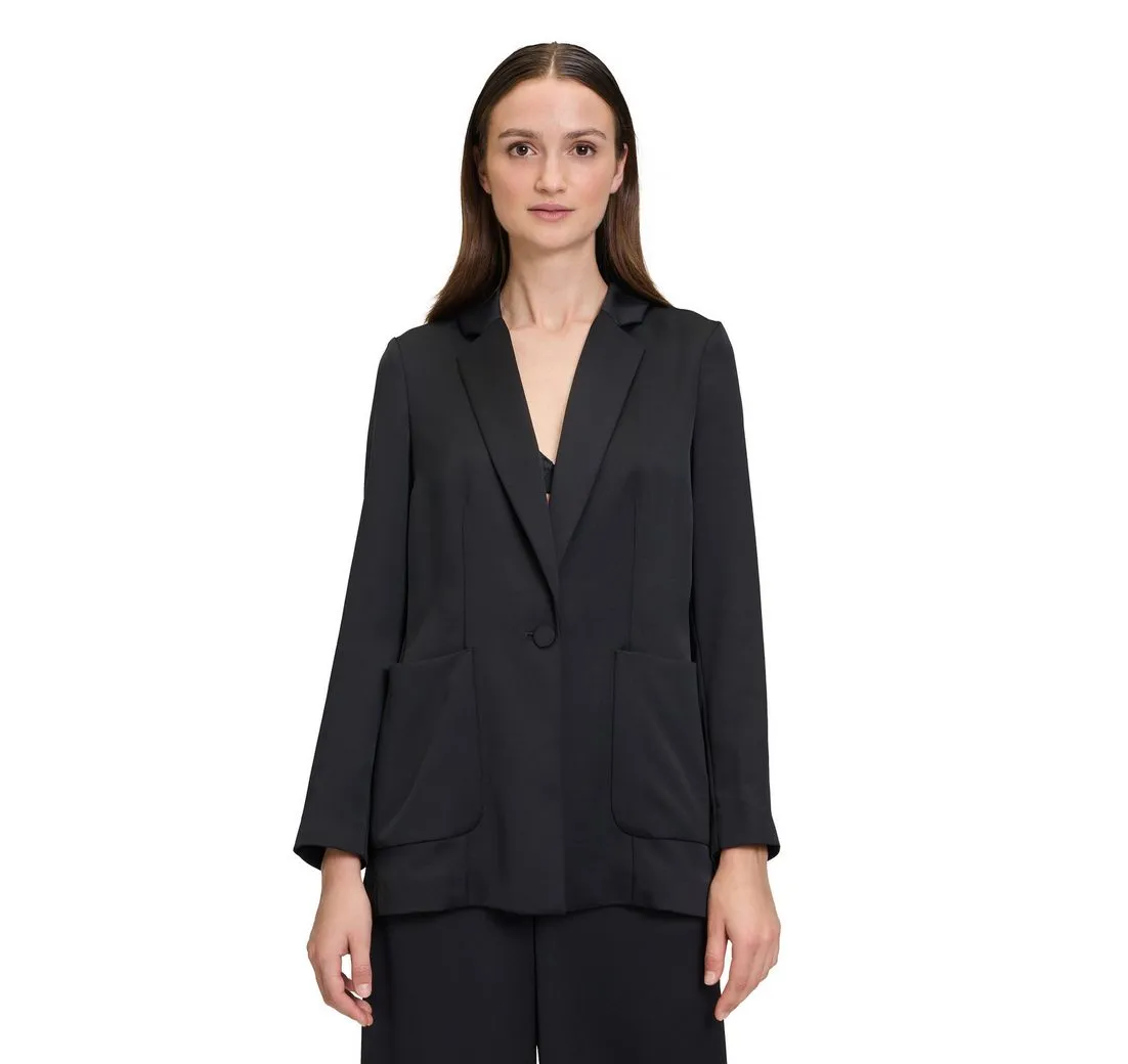 VERA MONT Jackenblazer Damen Blazer-Jacke mit aufgesetzten Taschen Material