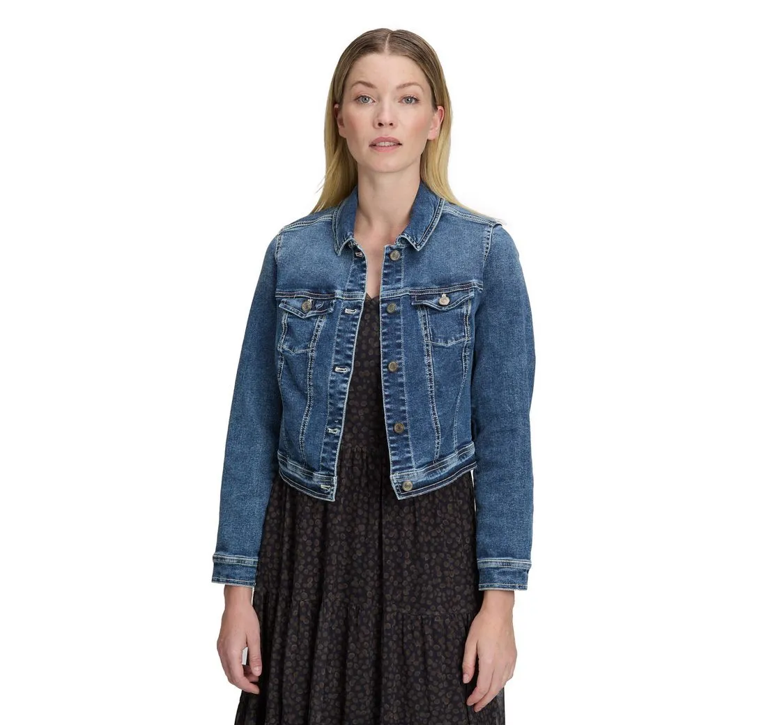 VERA MONT Jeansjacke Damen Jeansjacke mit Waschung