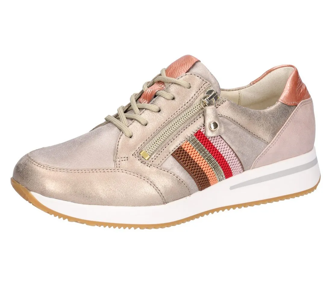 WALDLÄUFER H-AGNES Keilsneaker, Schnürschuh, Halbschuh, Freizeitschuh, Kontrastbesätze, Weite H