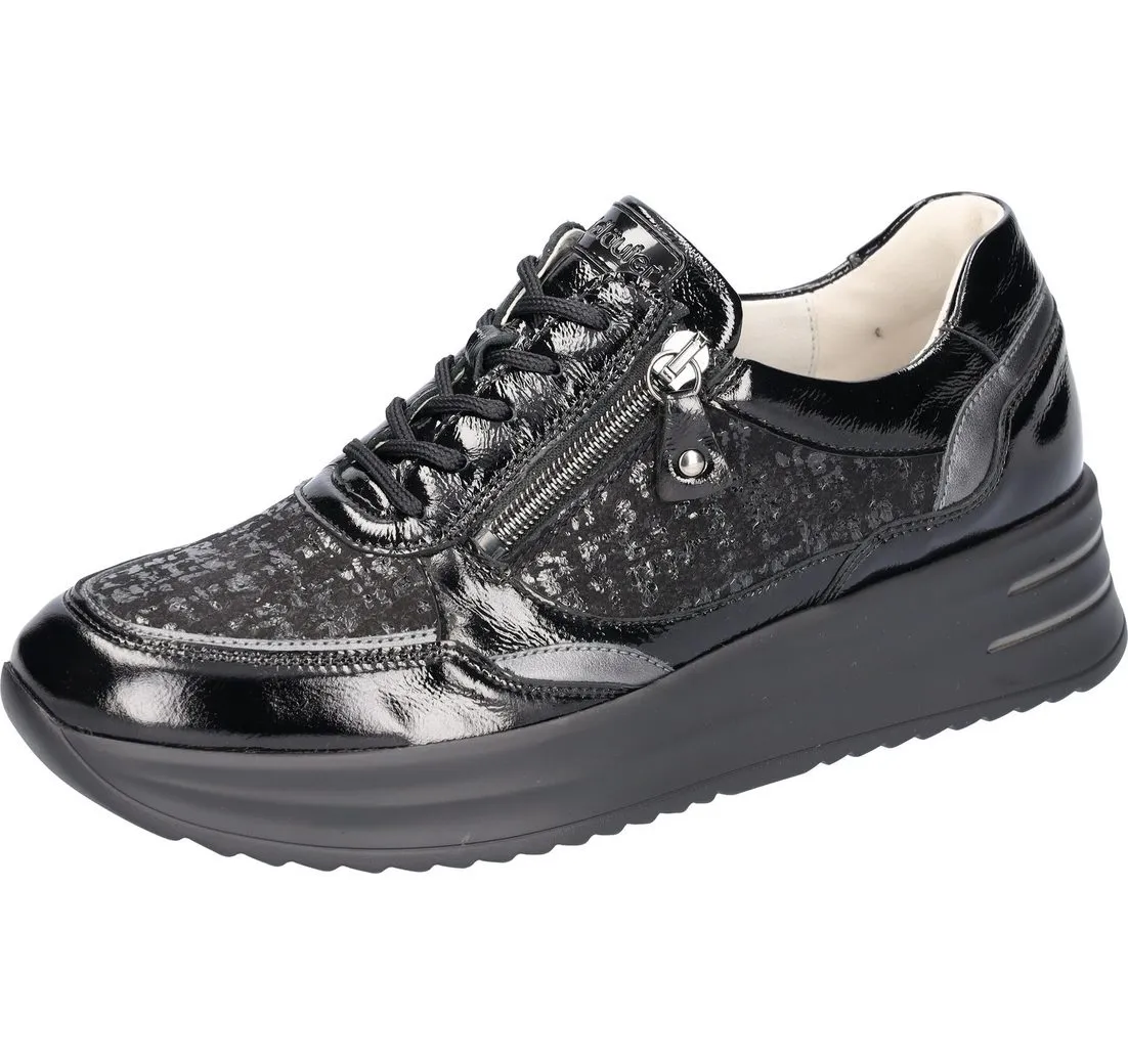 WALDLÄUFER H-ARIANNA Plateausneaker, Freizeitschuh, Halbschuh, Schnürschuh in Bequemweite G (weit)