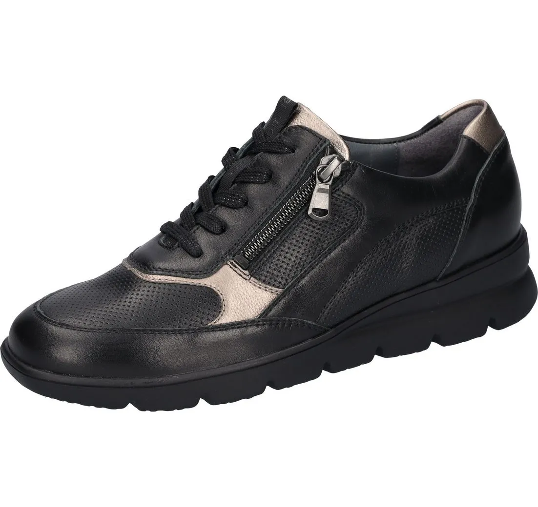 WALDLÄUFER H-BRUNI Sneaker, Freizeitschuh, Halbschuh, Schnürschuh in Bequemweite G (weit)