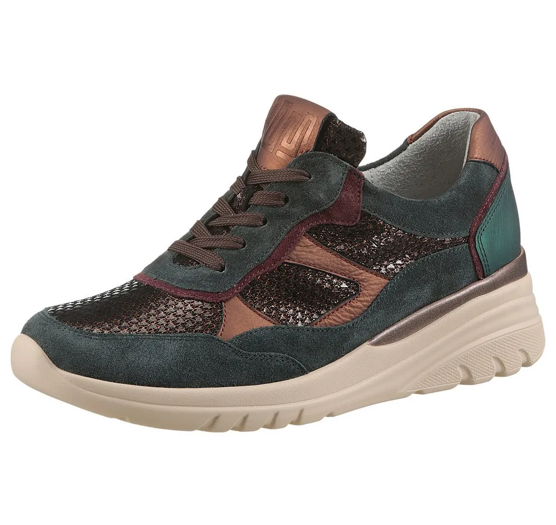 WALDLÄUFER H-CARLA Keilsneaker Bequemschuh, Schnürschuh, Halbschuh in Komfortweite H (sehr weit)