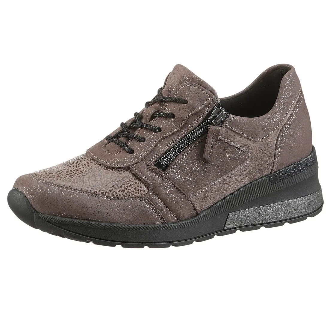 WALDLÄUFER H-CLARA-Soft Keilsneaker, Freizeitschuh, Halbschuh, Schnürschuh mit Luftkammernsohle