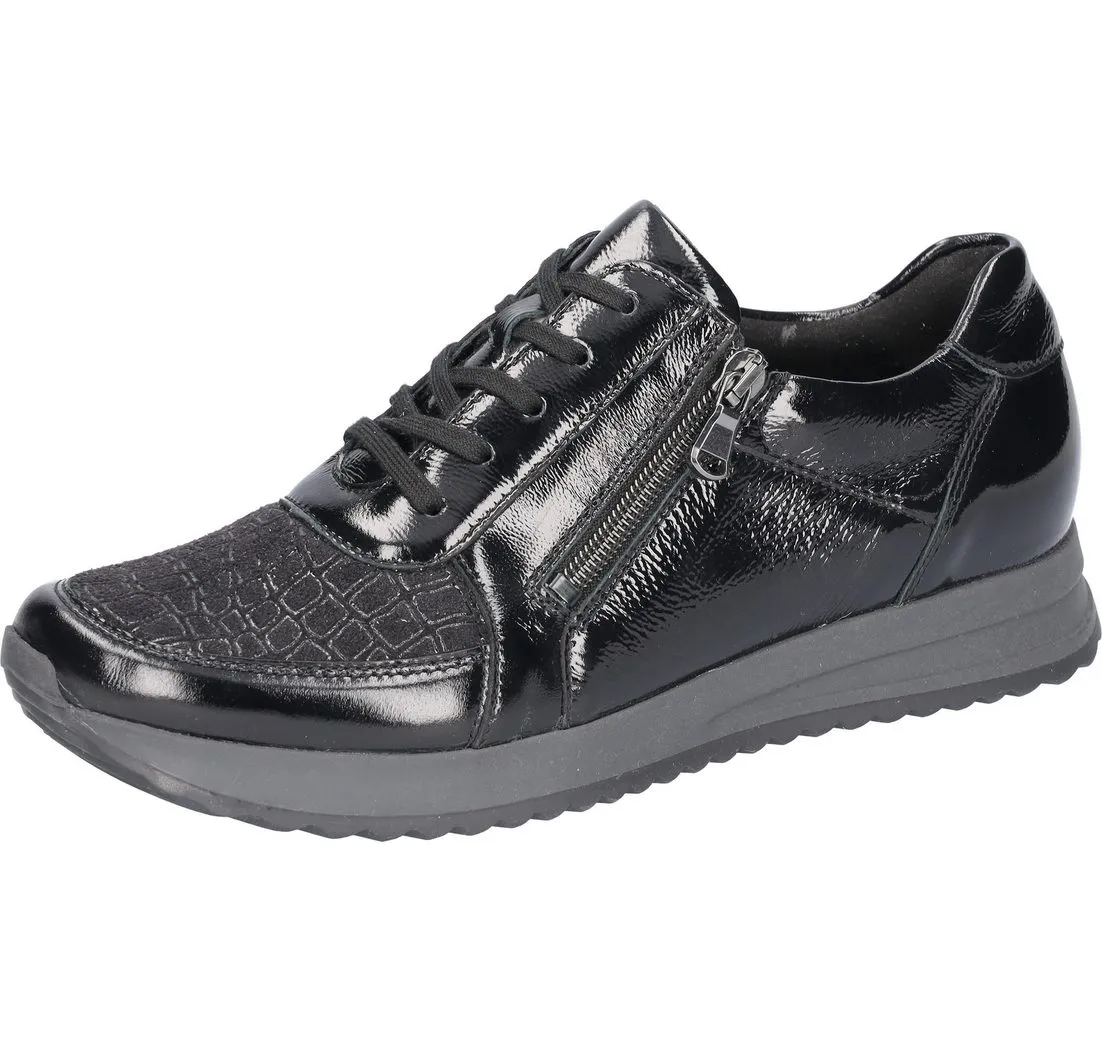 WALDLÄUFER H-VICKY-Soft Sneaker, Freizeitschuh, Halbschuh, Schnürschuh in Komfortweite G (weit)