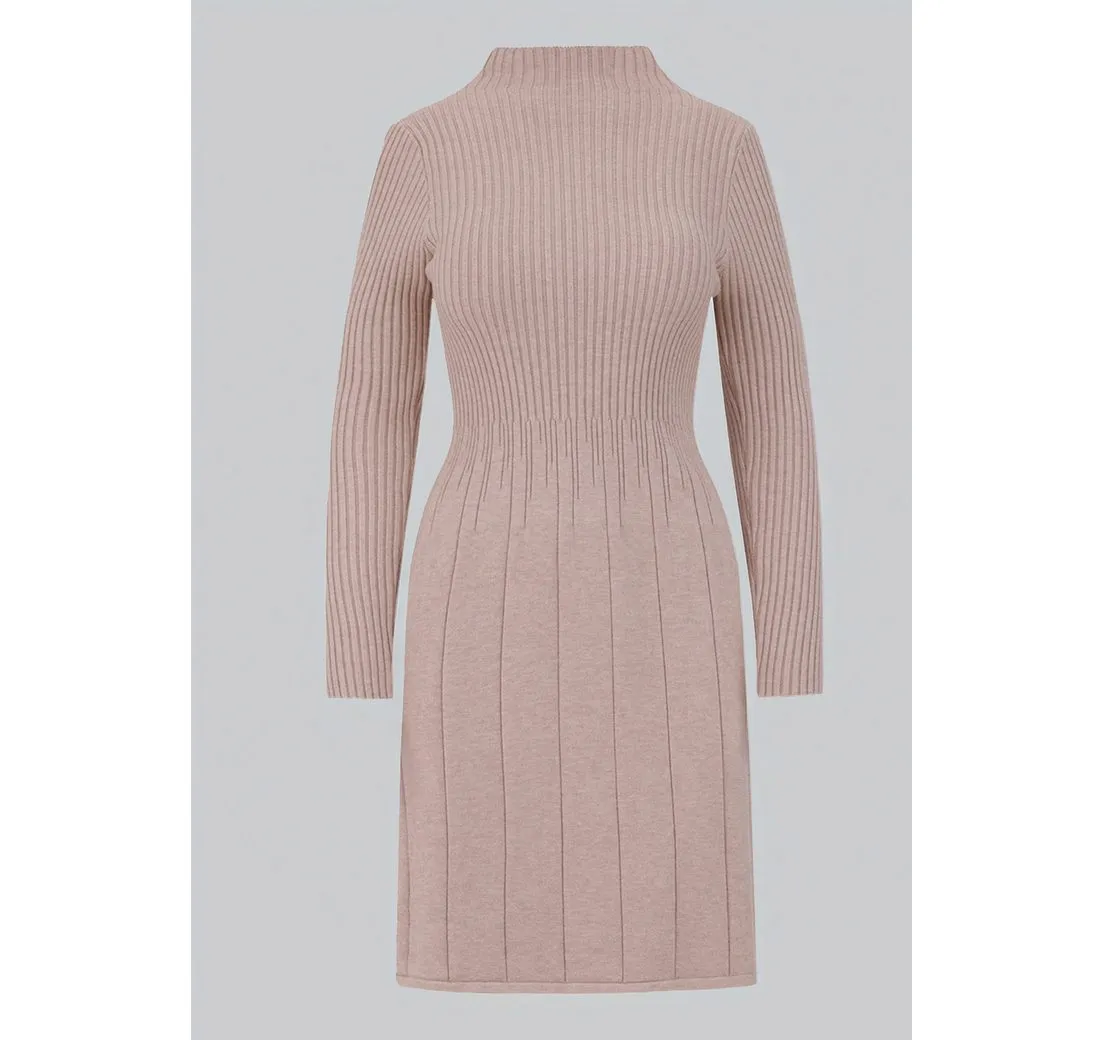 YC FASHION & STYLE Minikleid Figurbetont & Bequem One Size (34-42) mit Stehkragen